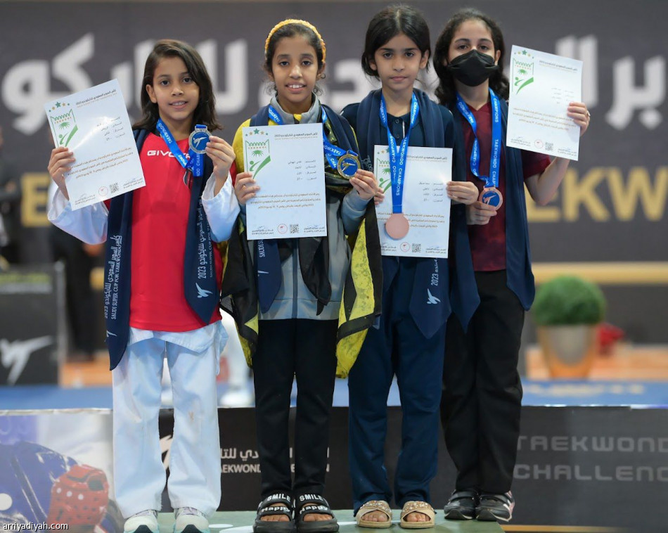 الشباب بطل جماعي التايكوندو